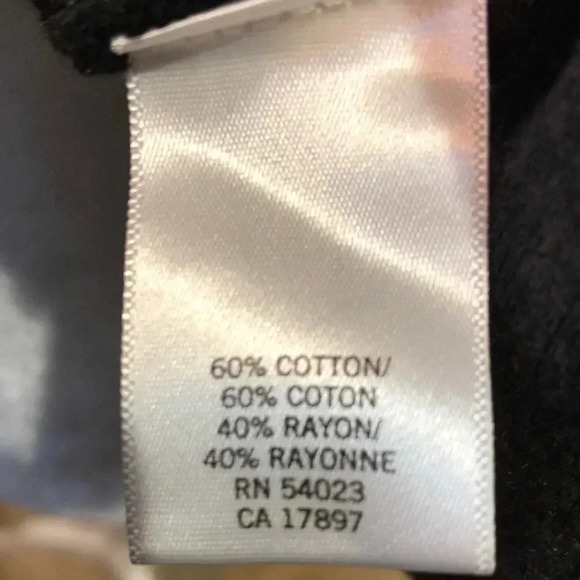 Banana Republic Gray & Black Cotton/Rayon Blend Bow Front Sweater 3/4 Sleeves-XS - Picture 9 of 9